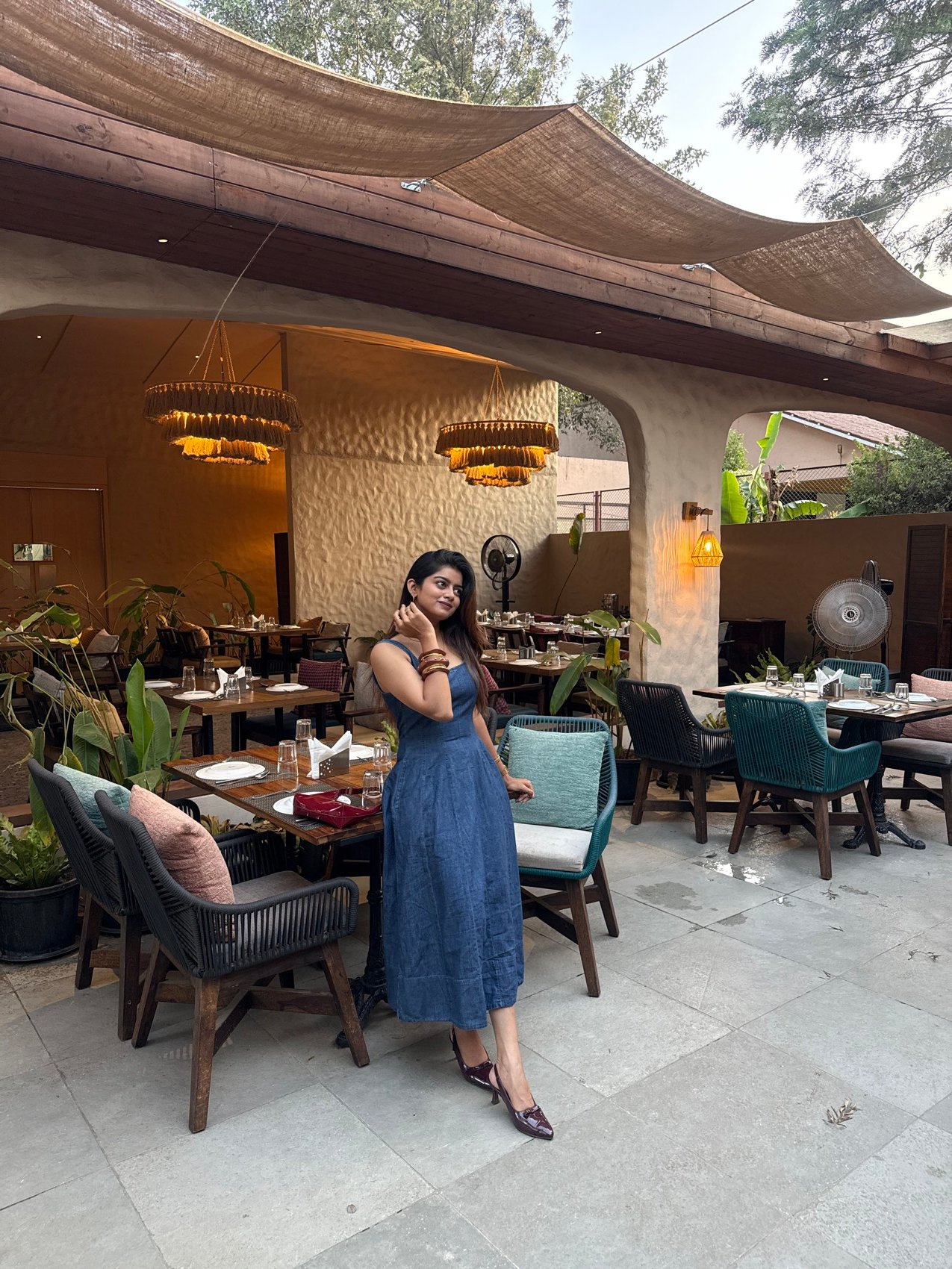 Restaurant courtyard shoot — hospitality collaboration